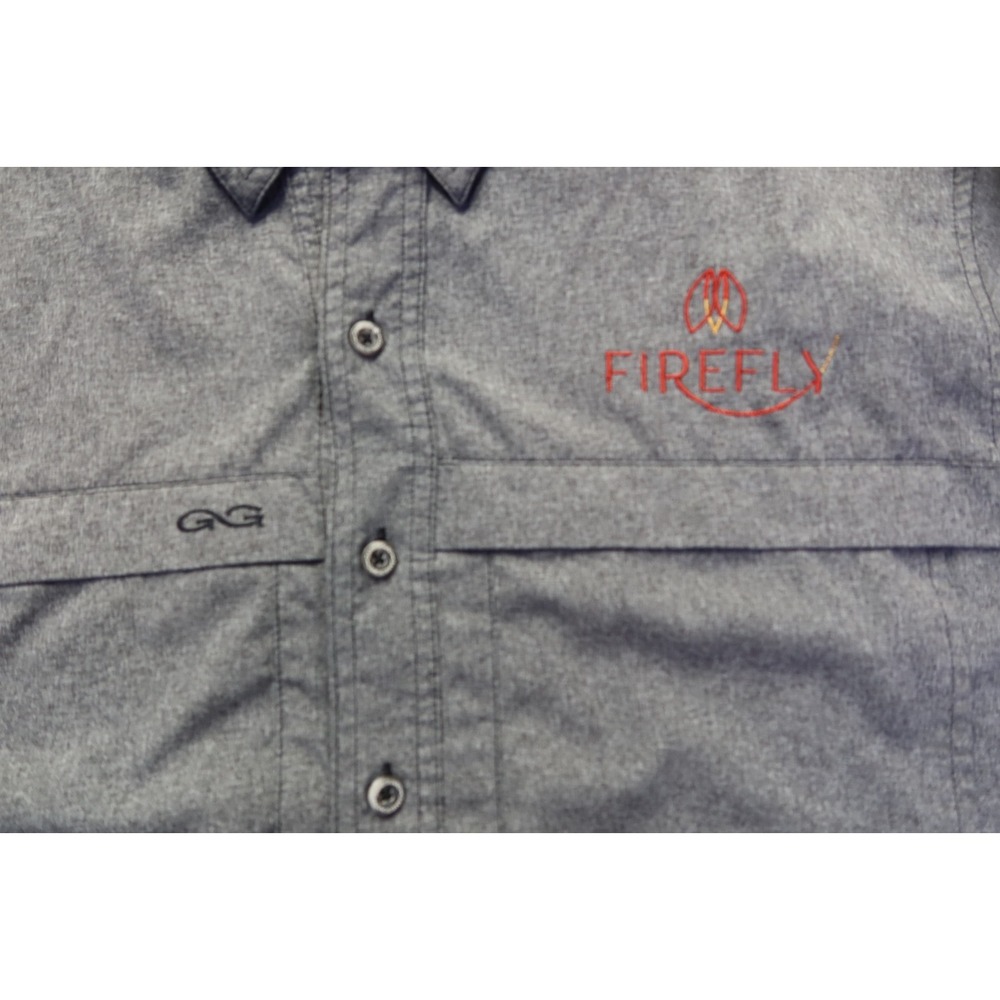 GameGuard Outdoors Gray Button Up Shirt Men's Size‎ XL Firefly - Picture 5 of 10